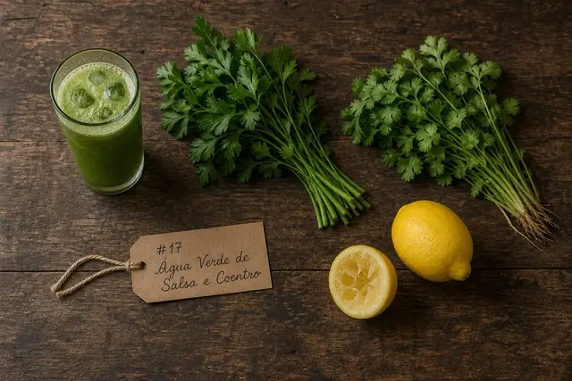 Água Verde de Salsa e Coentro