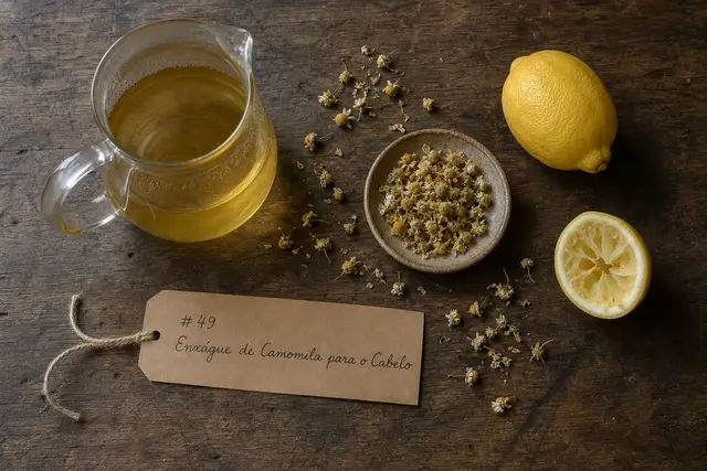 Enxágue de Camomila para o Cabelo