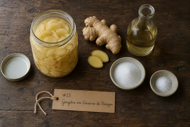 Gengibre em Conserva de Vinagre