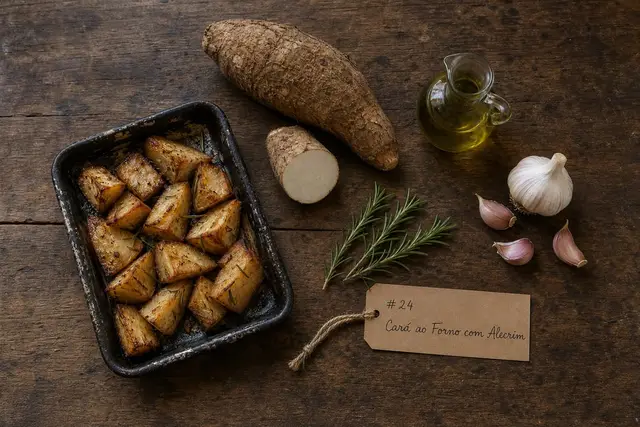 Cará ao Forno com Alecrim