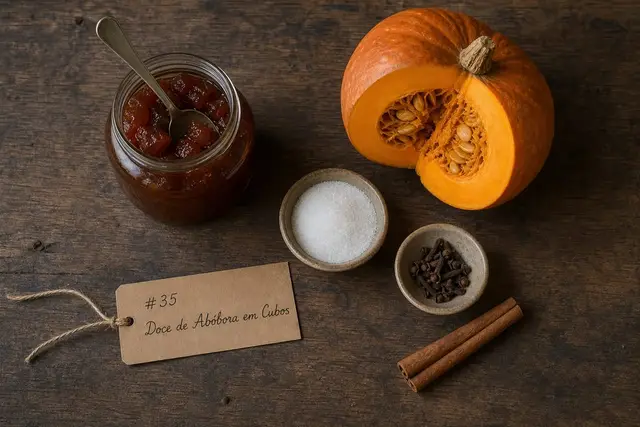 Doce de Abóbora em Cubos