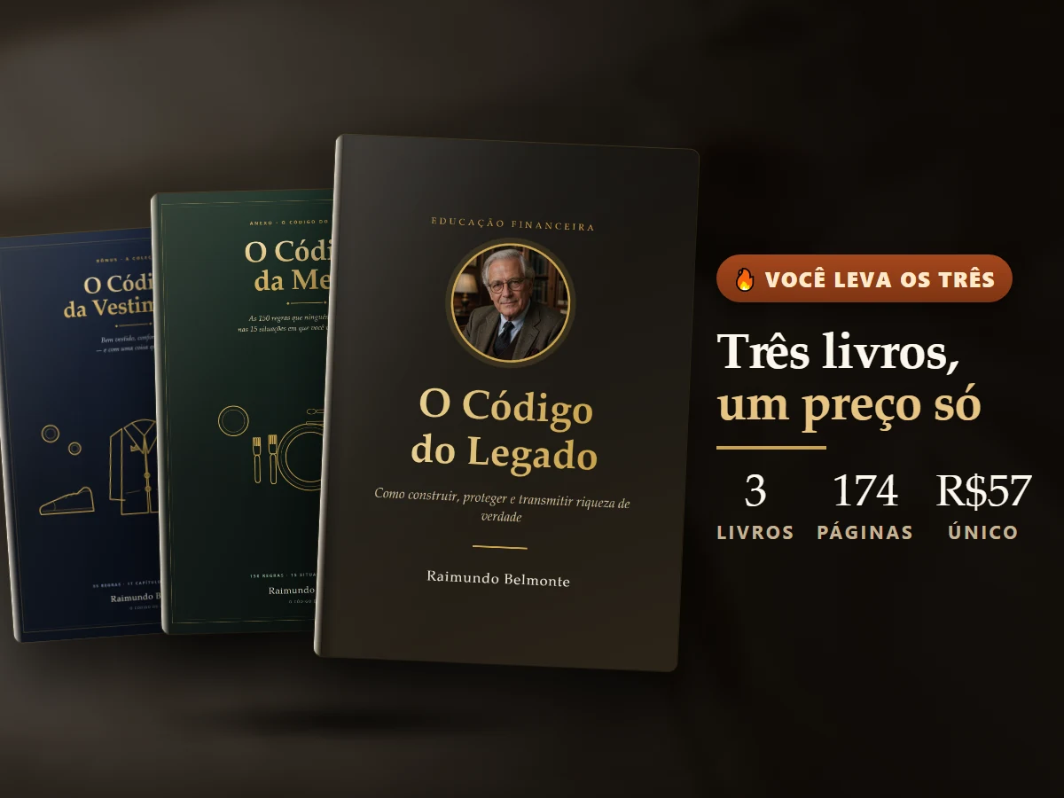 Você leva os três livros por R$ 57